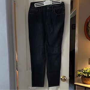 Natural Reflections Women's Straight Leg Jeans - Dark Blue
